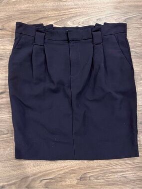 SET Wool Blend Navy Skirt size 6